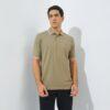 Jack Nicklaus Mandela Polo Shirt Pria Regular Fit Khaki