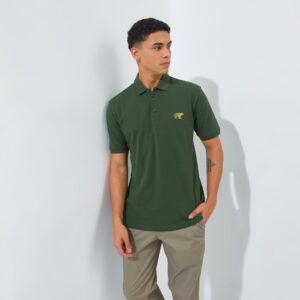 Jack Nicklaus Matrix Polo Shirt Pria Regular Fit Evergreen