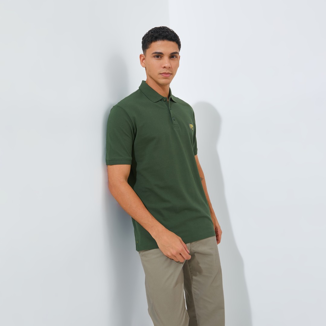 Jack Nicklaus Matrix Polo Shirt Pria Regular Fit Evergreen - Image 2