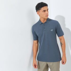 Jack Nicklaus Matrix Polo Shirt Pria Regular Fit Iron Gate