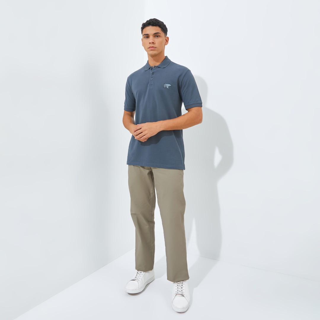 Jack Nicklaus Matrix Polo Shirt Pria Regular Fit Iron Gate - Image 6