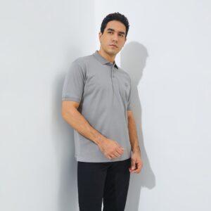 Jack Nicklaus Roc Polo Shirt Pria Regular Fit Vintage Khaki