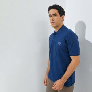 Jack Nicklaus Roc Polo Shirt Pria Regular Fit Medium Blue