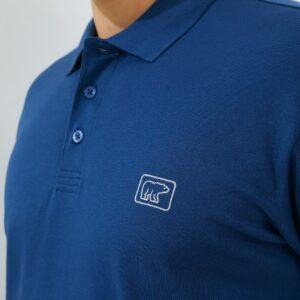 Jack Nicklaus Roc Polo Shirt Pria Regular Fit Medium Blue
