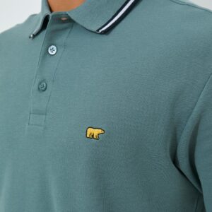 Jack Nicklaus Roderick Polo Shirt Pria Regular Fit Medium Green