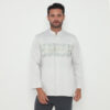 Jobb Abbas Baju Koko Pria Lengan Panjang Regular Fit Light Grey