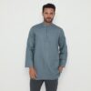 Jobb Aziz Baju Koko Pria Lengan Panjang Regular Fit Medium Blue