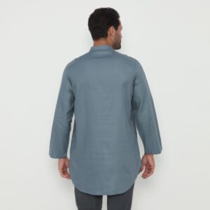 Jobb Aziz Baju Koko Pria Lengan Panjang Regular Fit Medium Blue