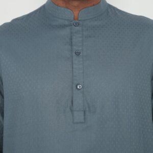 Jobb Aziz Baju Koko Pria Lengan Panjang Regular Fit Medium Blue