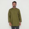 Jobb Aziz Baju Koko Pria Lengan Panjang Regular Fit Hijau