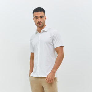 Jobb Endive Kemeja Pria Lengan Pendek Slim Fit Putih