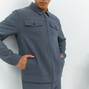 JOBB Ferero Jaket Pria Slim Fit Medium Grey