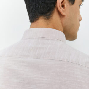 JOBB Finley Kemeja Pria Lengan Pendek Slim Fit Light Khaki