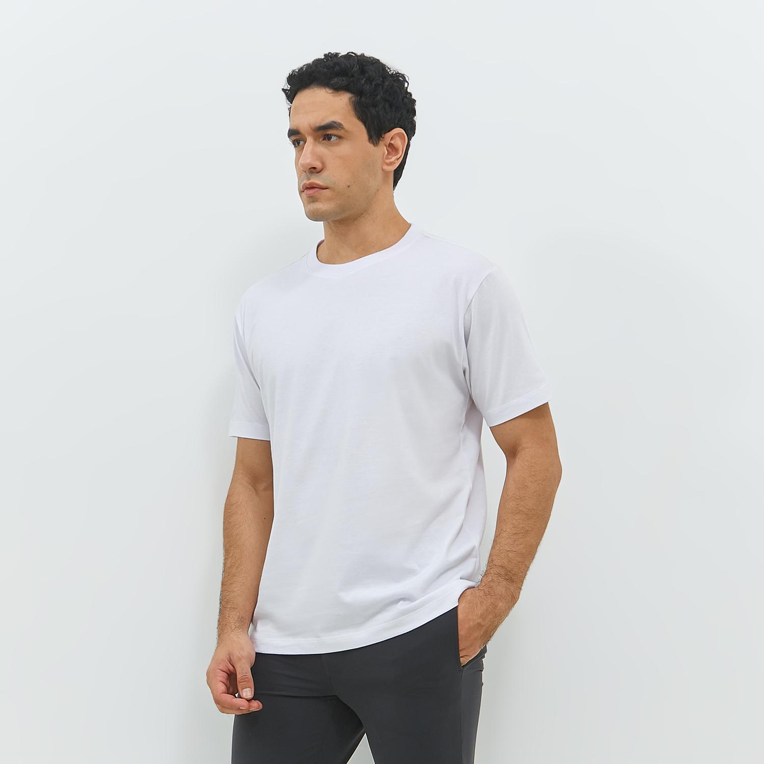 JOBB Janssen T-shirt Pria Regular Fit White - Image 4