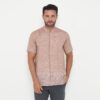 Jobb Javed Baju Koko Pria Lengan Pendek Regular Fit Teracota