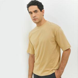 JOBB Leven T-shirt Pria Oversized Dark Khaki