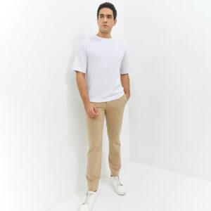 JOBB Leven T-shirt Pria Oversized White