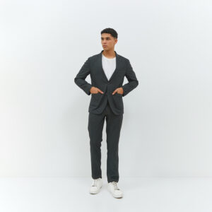 Jobb Ronaldo-T2 Hybird Blazer Pria Slim Fit Dark Grey