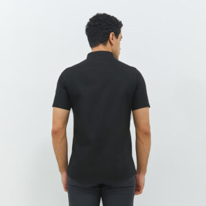 JOBB Trion Kemeja Pria Lengan Pendek Slim Fit Black