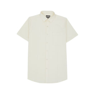 JOBB Truro Kemeja Pria Lengan Pendek Slim Fit Cream