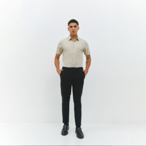 JOBB Tyga Celana Panjang Pria Modern Slim Fit Dark Black