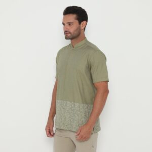 Jobb Zeeshan Baju Koko Pria Lengan Pendek Regular Fit Light Green