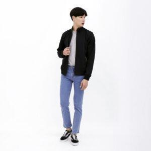 d&f Jaket pria biker 042 - Hitam