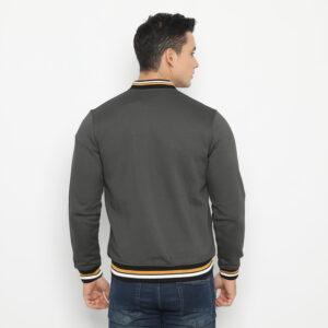 d&f jaket pria unisex bomber -darkgrey
