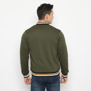 d&f jaket pria unisex bomber - olive