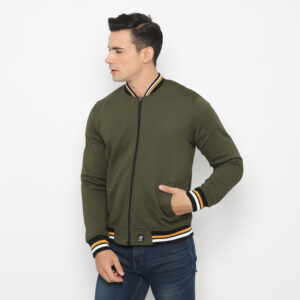d&f jaket pria unisex bomber - olive