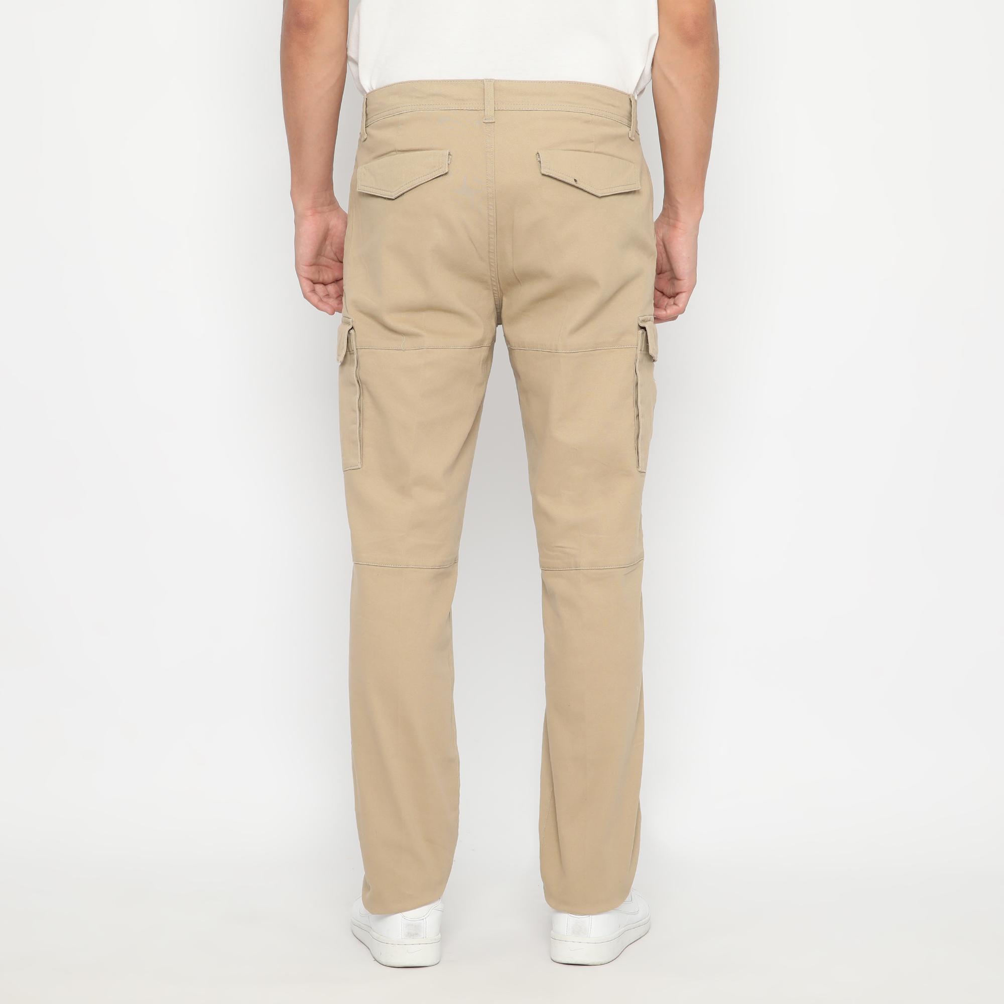 d&f celana panjang cargo - khaki - Image 3