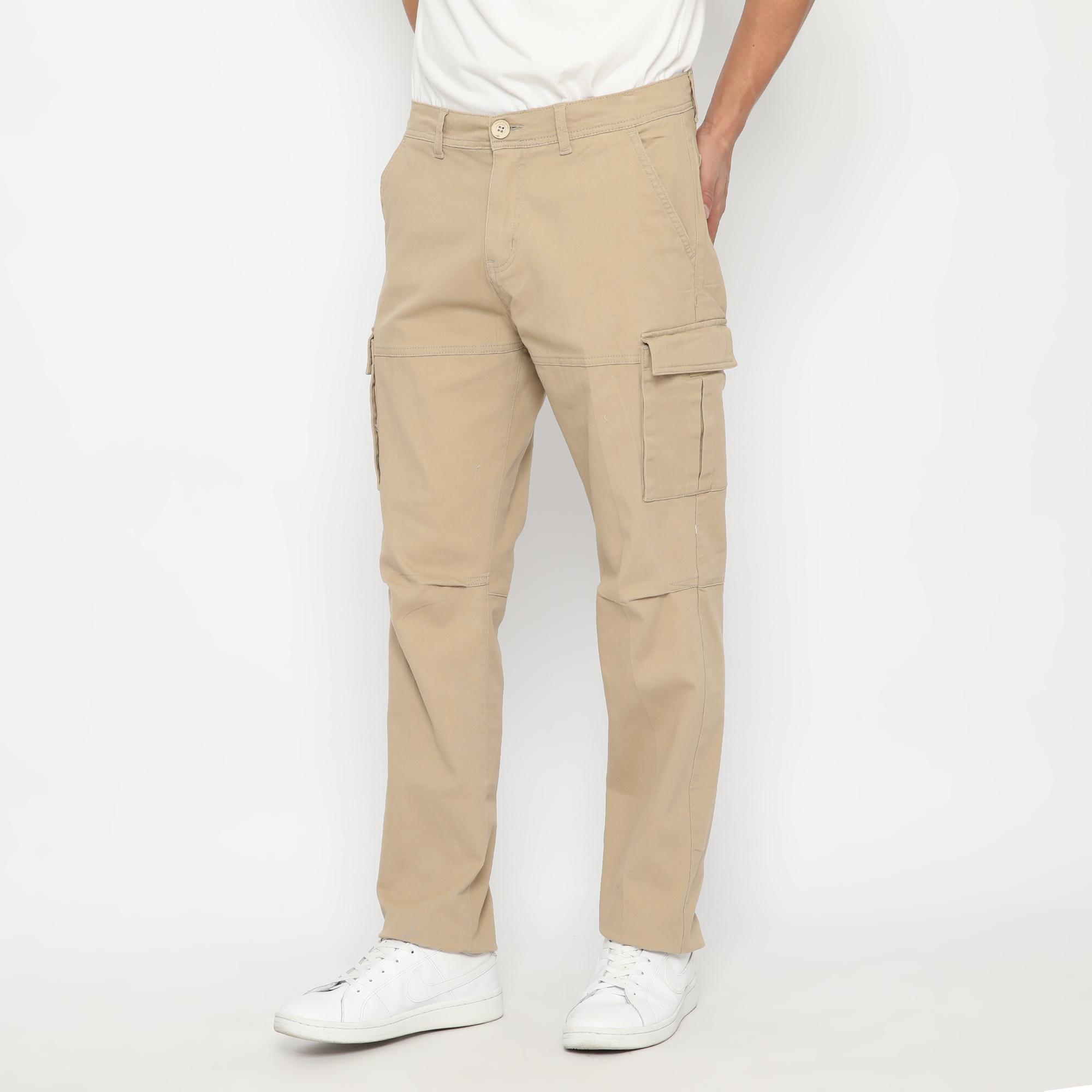 d&f celana panjang cargo - khaki - Image 5