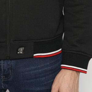 d&f CVC Jaket pria biker - hitam with button