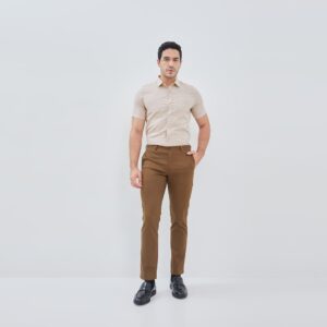 Jobb Olivier Celana Panjang Chinos Modern Slim Fit Medium Brown