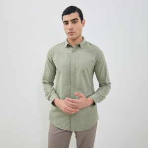 Jobb Presley Kemeja Pria Lengan Panjang Slim Fit Hijau