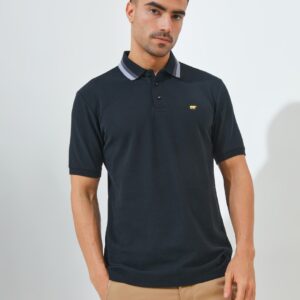 Jack Nicklaus Wolfgang Polo Shirt Pria Regular Fit Hitam
