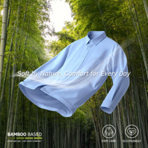 Jobb Ortega Kemeja Pria Lengan Panjang Slim Fit Light Blue