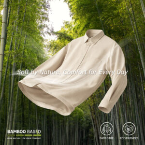 Jobb Ortega Kemeja Pria Lengan Panjang Slim Fit Light Khaki