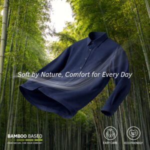 Jobb Ortega Kemeja Pria Lengan Panjang Slim Fit Navy