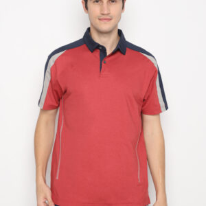 Jack Nicklaus Killian Premium Pieced Color Block Polo Red Root