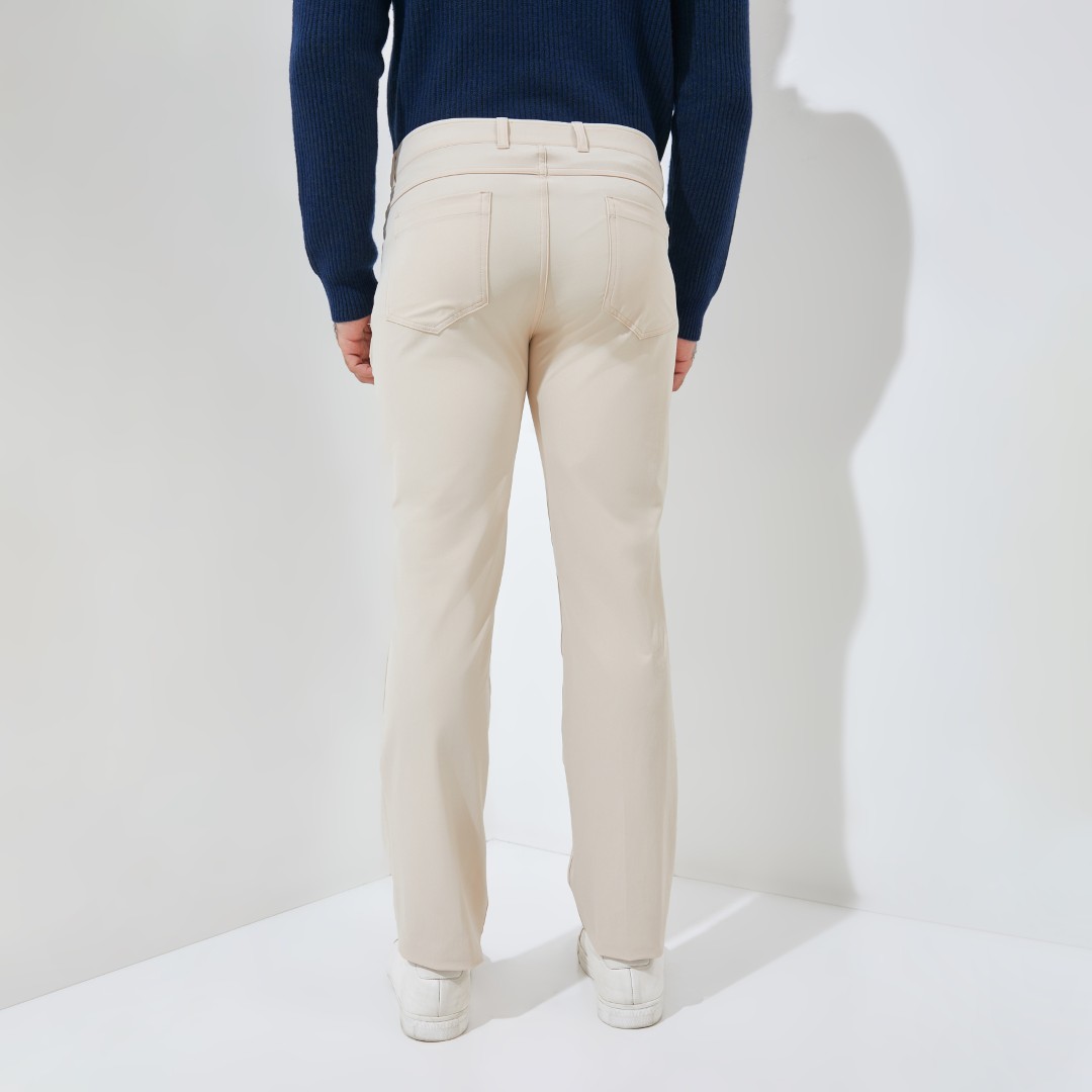 Jack Nicklaus Amstel Premium Pants Regular Fit Bahamas Sand - Image 3