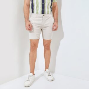 Jack Nicklaus Florian Premium Celana Pendek Pria Regular Fit Bahamas Sand