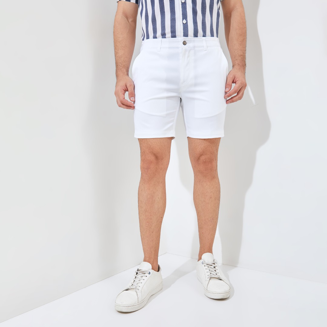 Jack Nicklaus Florian Premium Celana Pendek Pria Regular Fit Bright White - Image 2