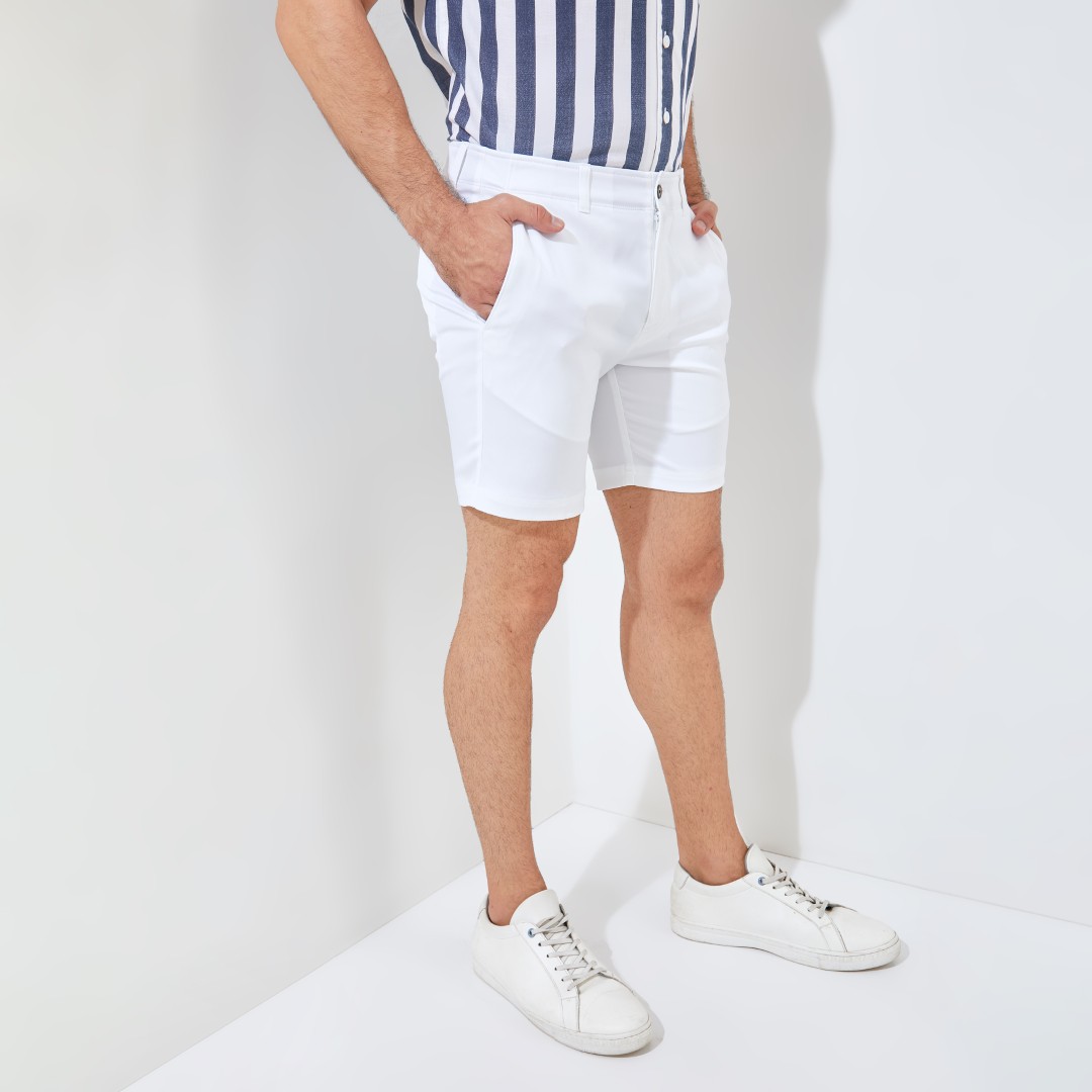 Jack Nicklaus Florian Premium Celana Pendek Pria Regular Fit Bright White