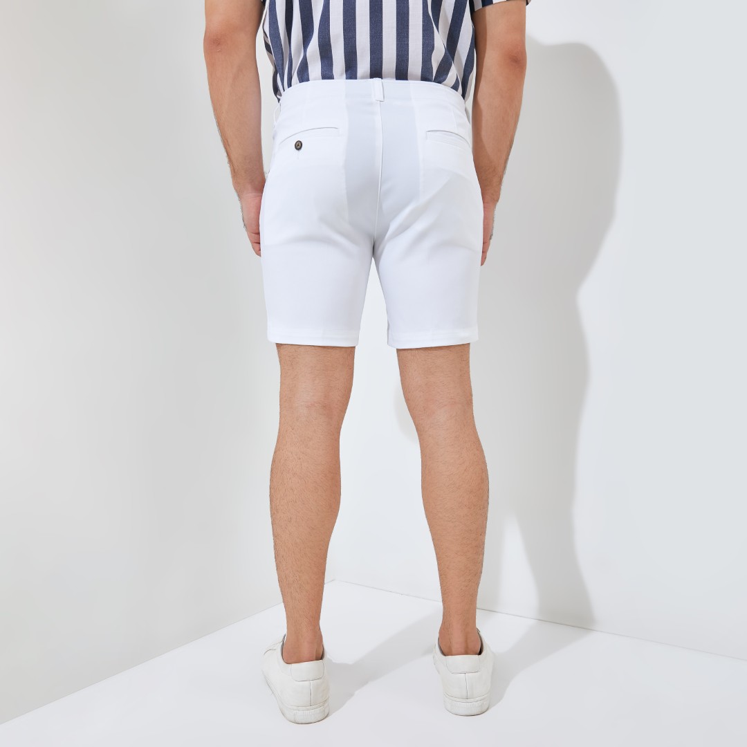 Jack Nicklaus Florian Premium Celana Pendek Pria Regular Fit Bright White - Image 4