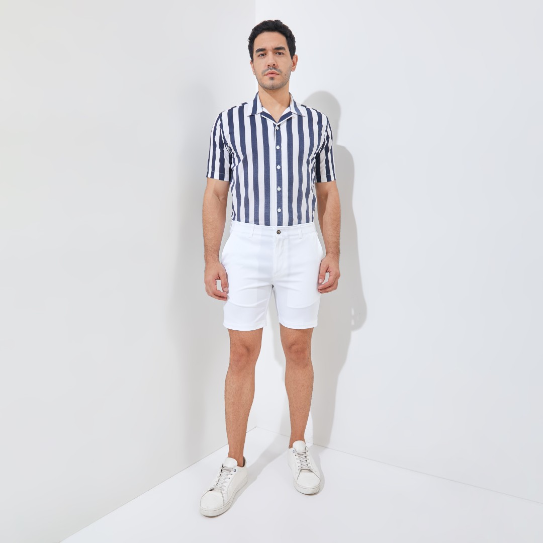 Jack Nicklaus Florian Premium Celana Pendek Pria Regular Fit Bright White - Image 3