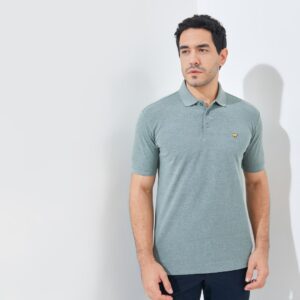 Jack Nicklaus Halston Polo Shirt Pria Regular Fit Medium Green