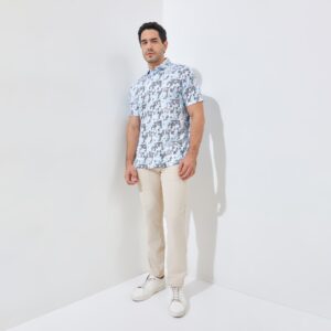 Jack Nicklaus Kloeg Premium Vintage Print Polo Cool Blue