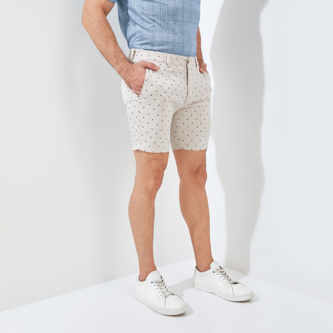 Jack Nicklaus Lieden Premium Celana Pendek Pria Regular Fit Bahamas Sand