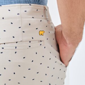 Jack Nicklaus Lieden Premium Celana Pendek Pria Regular Fit Bahamas Sand